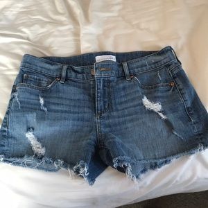 Loft cutoff denim shorts